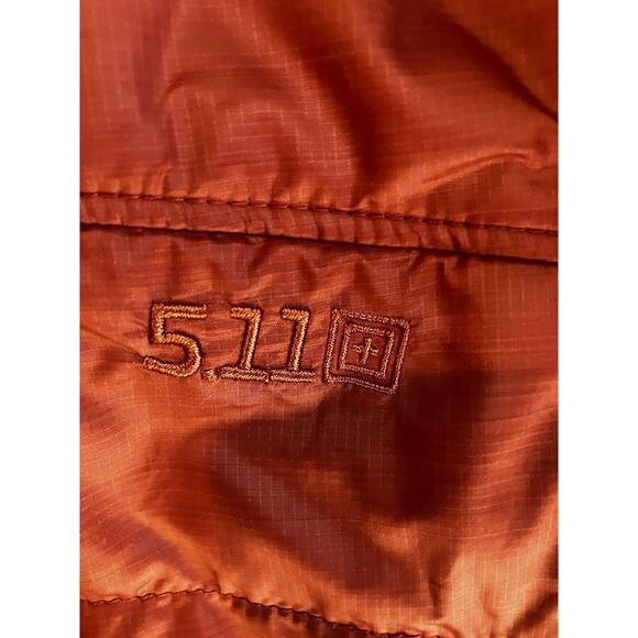 5.11 Tactical Jacket Women's Medium button orange puffer jacket large - Picture 7 of 14